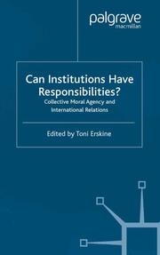Can Institutions Have Responsibilities? - Cover