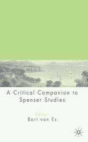 A Critical Companion to Spenser Studies - Cover