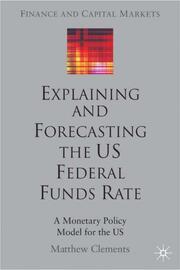 Explaining and Forecasting the US Federal Funds Rate - Cover
