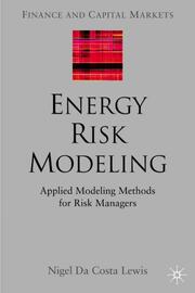Energy Risk Modeling - Cover
