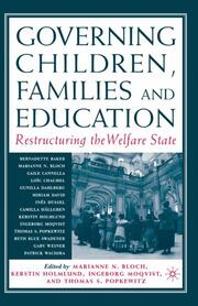 Governing Children, Families and Education - Cover