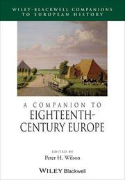 A Companion to Eighteenth-Century Europe - Cover