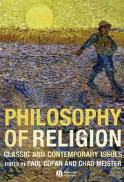 Philosophy of Religion - Cover