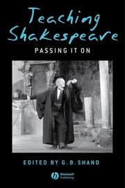 Teaching Shakespeare - Cover