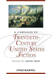 A Companion to Twentieth-Century United States Fiction - Cover