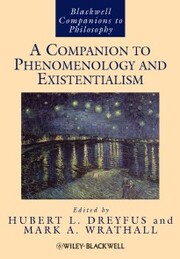 A Companion to Phenomenology and Existentialism - Cover