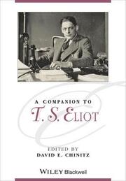 A Companion to T.S.Eliot - Cover