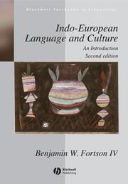 Indo-European Language and Culture - Cover