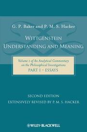 Wittgenstein: Understanding and Meaning - Cover