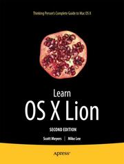 Learn OS X Lion - Cover