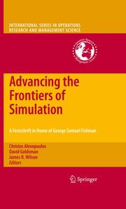Advancing the Frontiers of Simulation - Cover