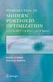 Modern Portfolio Optimization with NuOPT, S-PLUS®, and S+Bayes