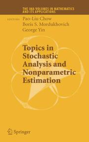Topics in Stochastic Analysis and Nonparametric Estimation