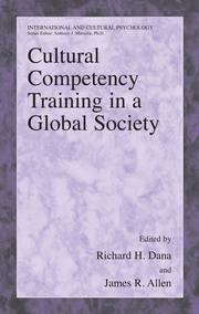 Cultural Competency Training in a Global Society - Cover