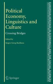 Political Economy, Linguistics and Culture - Cover