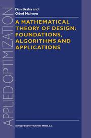 A Mathematical Theory of Design: Foundations, Algorithms and Applications - Cover