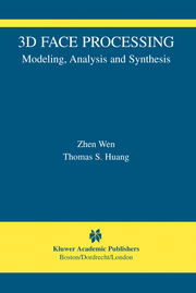 3D Face Processing: Modeling, Analysis and Synthesis - Cover