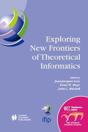 Exploring New Frontiers of Theoretical Informatics - Cover