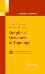 Simplicial Structures in Topology - Cover