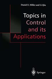Topics in Control and its Applications - Cover