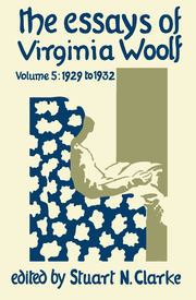 The Essays of Virginia Woolf, Volume 5 - Cover