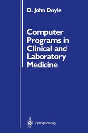 Computer Programs in Clinical and Laboratory Medicine - Cover