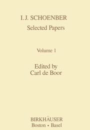 I.J.Schoenberg Selected Papers