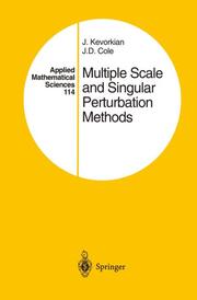 Multiple Scale and Singular Perturbation Methods - Cover