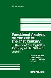 Functional Analysis on the Eve of the 21st Century - Cover