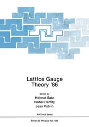 Lattice Gauge Theory 86 - Cover
