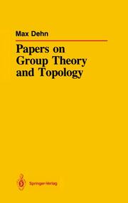 Papers on Group Theory and Topology - Cover