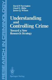 Understanding and Controlling Crime - Cover