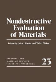 Nondestructive Evaluation of Materials - Cover