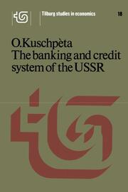 The banking and credit system of the USSR - Cover