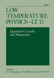 Low Temperature Physics-LT 13 - Cover