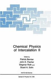 Chemical Physics of Intercalation II - Cover