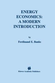 Energy Economics: A Modern Introduction - Cover