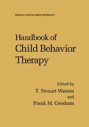 Handbook of Child Behavior Therapy - Cover