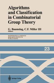 Algorithms and Classification in Combinatorial Group Theory