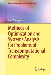 Methods of Optimization and Systems Analysis for Problems of Transcomputational Complexity - Cover