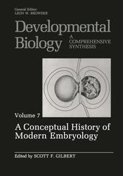A Conceptual History of Modern Embryology - Cover