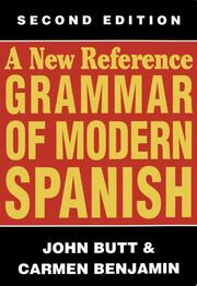 A New Reference Grammar of Modern Spanish - Cover