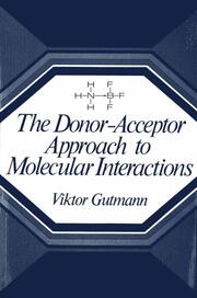 The Donor-Acceptor Approach to Molecular Interactions - Cover