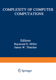 Complexity of Computer Computations - Cover