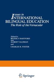 Issues in International Bilingual Education - Cover