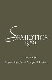 Semiotics 1980 - Cover