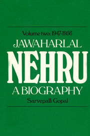 Jawaharlal Nehru Vol.2 1947-1956 - Cover