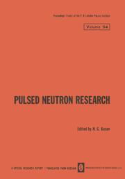 Pulsed Neutron Research / Impulsnye Neitronnye Issledovaniya / H