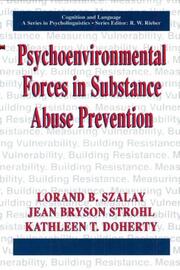 Psychoenvironmental Forces in Substance Abuse Prevention - Cover