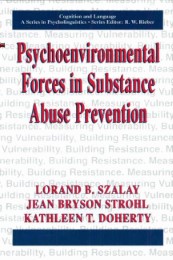 Psychoenvironmental Forces in Substance Abuse Prevention - Abbildung 1